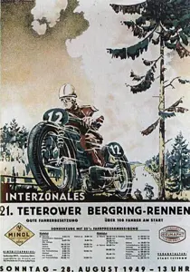 1949-08-28 | Teterow | DDR-Rennplakate | gdr event artwork | gdr programme cover | gdr poster | carsten riede