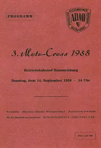 1958-09-14 | Rummelsburg | DDR-Rennplakate | gdr event artwork | gdr programme cover | gdr poster | carsten riede