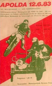 1963-06-12 | Apolda | DDR-Rennplakate | gdr event artwork | gdr programme cover | gdr poster | carsten riede