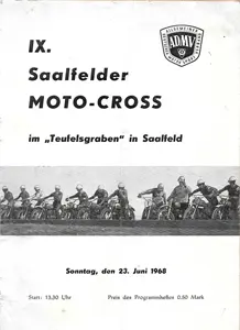 1968-06-23 | Saalfeld | DDR-Rennplakate | gdr event artwork | gdr programme cover | gdr poster | carsten riede