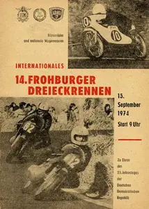 1974-09-15 | Frohburg | DDR-Rennplakate | gdr event artwork | gdr programme cover | gdr poster | carsten riede