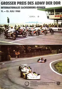 1980-07-13 | Sachsenring | DDR-Rennplakate | gdr event artwork | gdr programme cover | gdr poster | carsten riede