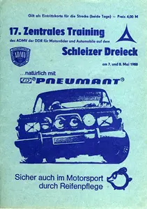 1988-05-08 | Schleiz | DDR-Rennplakate | gdr event artwork | gdr programme cover | gdr poster | carsten riede