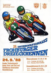 1988-09-25 | Frohburg | DDR-Rennplakate | gdr event artwork | gdr programme cover | gdr poster | carsten riede