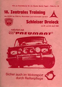 1989-04-30 | Schleiz | DDR-Rennplakate | gdr event artwork | gdr programme cover | gdr poster | carsten riede