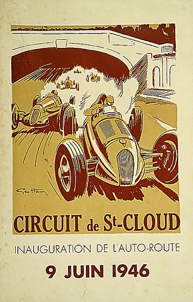 1946-06-09 | Coupe Rene La Begue | St. Cloud | Formula 1 Event Artworks | formula 1 event artwork | formula 1 programme cover | formula 1 poster | carsten riede