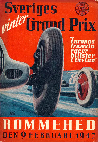 1947-02-09 | K.A.K. Vinter Grand Prix | Rommehed | Formula 1 Event Artworks | formula 1 event artwork | formula 1 programme cover | formula 1 poster | carsten riede