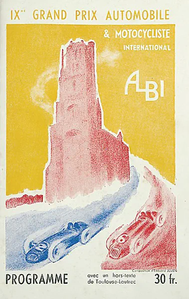 1947-07-13 | Grand Prix De l`Albigeois | Albi | Formula 1 Event Artworks | formula 1 event artwork | formula 1 programme cover | formula 1 poster | carsten riede