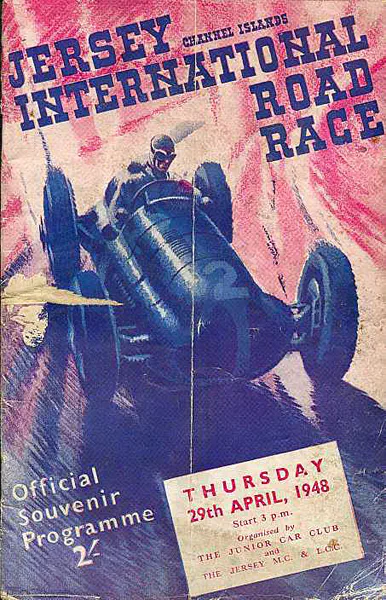 1948-04-29 | Jersey Road Race | St. Helier | Formula 1 Event Artworks | formula 1 event artwork | formula 1 programme cover | formula 1 poster | carsten riede