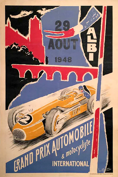 1948-08-29 | Grand Prix De l`Albigeois | Albi | Formula 1 Event Artworks | formula 1 event artwork | formula 1 programme cover | formula 1 poster | carsten riede