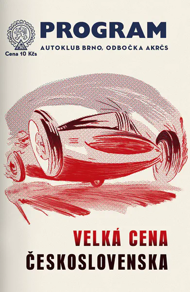 1949-09-25 | Masarykuv Okruh | Brno | Formula 1 Event Artworks | formula 1 event artwork | formula 1 programme cover | formula 1 poster | carsten riede