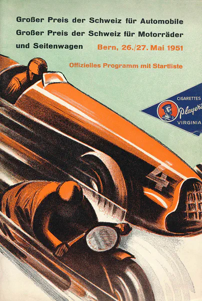 1951-05-27 | Grosser Preis der Schweiz | Bern | Formula 1 Event Artworks | formula 1 event artwork | formula 1 programme cover | formula 1 poster | carsten riede