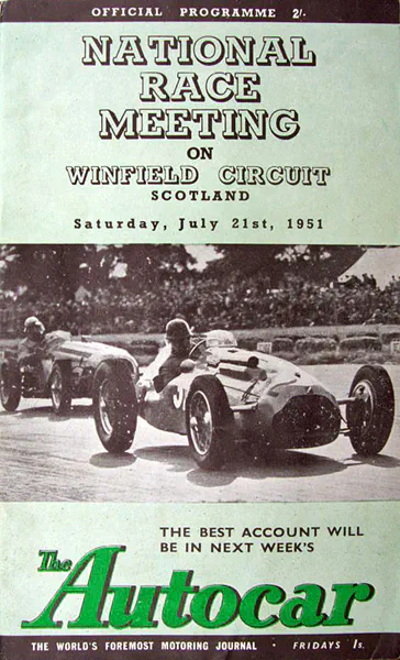 1951-07-21 | Scottish Grand Prix | Winfield | Formula 1 Event Artworks | formula 1 event artwork | formula 1 programme cover | formula 1 poster | carsten riede