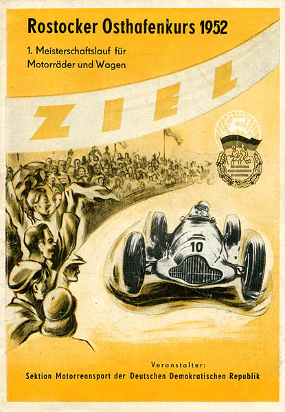 1952-04-20 | Rostock Osthafenkurs | Rostock | Formula 1 Event Artworks | formula 1 event artwork | formula 1 programme cover | formula 1 poster | carsten riede
