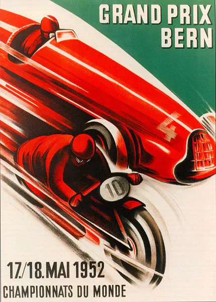 1952-05-18 | Grosser Preis der Schweiz | Bern | Formula 1 Event Artworks | formula 1 event artwork | formula 1 programme cover | formula 1 poster | carsten riede