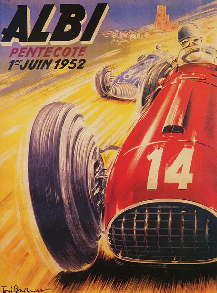 1952-06-01 | Grand Prix De l`Albigeois | Albi | Formula 1 Event Artworks | formula 1 event artwork | formula 1 programme cover | formula 1 poster | carsten riede