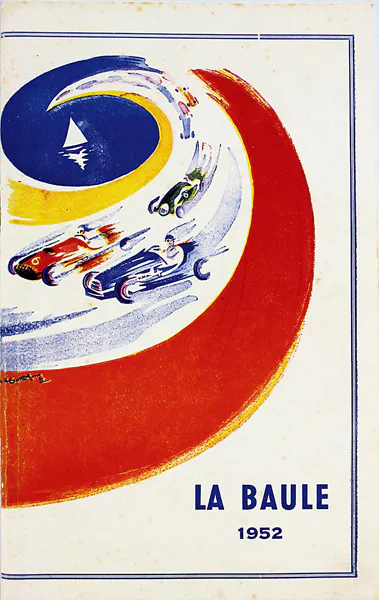 1952-08-24 | Grand Prix De La Baule | La Baule | Formula 1 Event Artworks | formula 1 event artwork | formula 1 programme cover | formula 1 poster | carsten riede