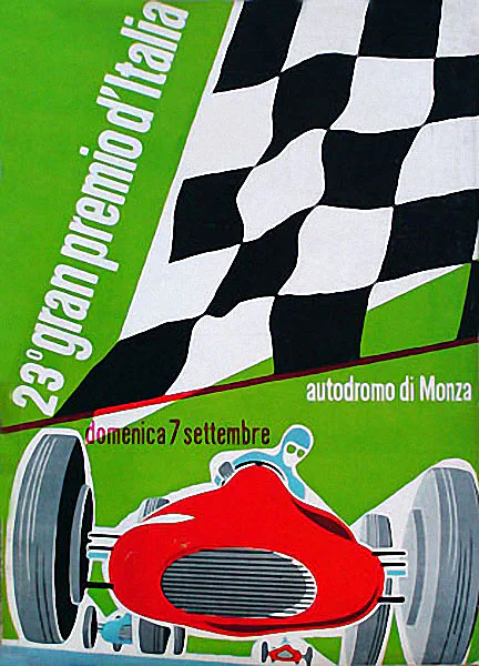 1952-09-07 | Gran Premio D`Italia | Monza | Formula 1 Event Artworks | formula 1 event artwork | formula 1 programme cover | formula 1 poster | carsten riede