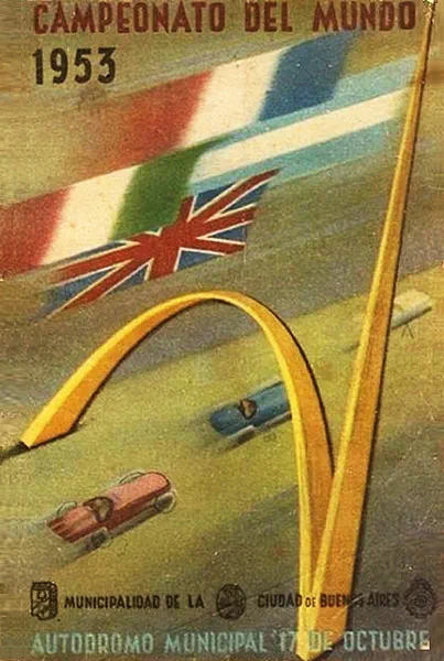 1953-01-18 | Gran Premio De La Republica Argentina | Buenos Aires | Formula 1 Event Artworks | formula 1 event artwork | formula 1 programme cover | formula 1 poster | carsten riede