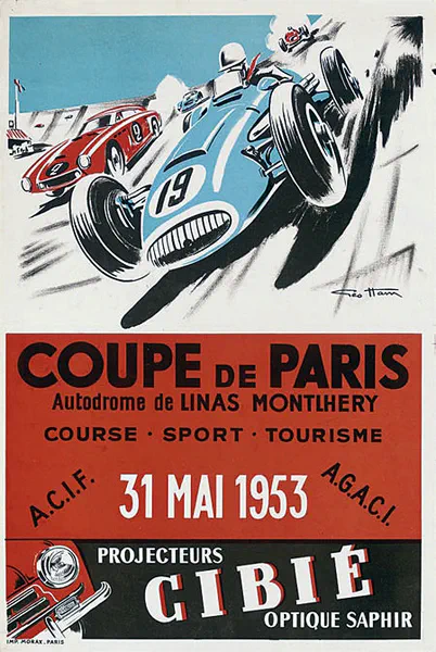 1953-05-31 | Coupe De Printemps | Montlhery | Formula 1 Event Artworks | formula 1 event artwork | formula 1 programme cover | formula 1 poster | carsten riede
