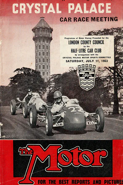 1953-07-11 | Crystal Palace Trophy | Crystal Palace | Formula 1 Event Artworks | formula 1 event artwork | formula 1 programme cover | formula 1 poster | carsten riede