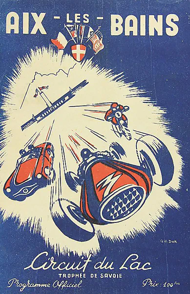 1953-07-26 | Circuit Du Lac | Aix-les-Bains | Formula 1 Event Artworks | formula 1 event artwork | formula 1 programme cover | formula 1 poster | carsten riede