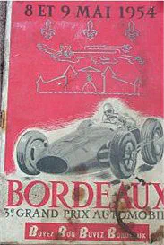 1954-05-09 | Grand Prix De Bordeaux | Bordeaux | Formula 1 Event Artworks | formula 1 event artwork | formula 1 programme cover | formula 1 poster | carsten riede