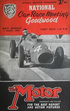 1954-06-07 | B.A.R.C. Formula 1 Race | Goodwood | Formula 1 Event Artworks | formula 1 event artwork | formula 1 programme cover | formula 1 poster | carsten riede