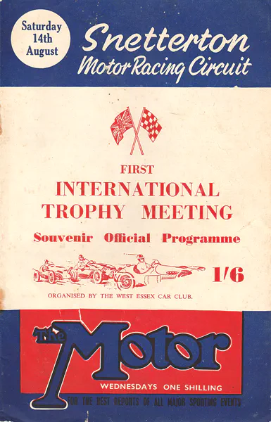 1954-08-14 | Redex Trophy | Snetterton | Formula 1 Event Artworks | formula 1 event artwork | formula 1 programme cover | formula 1 poster | carsten riede