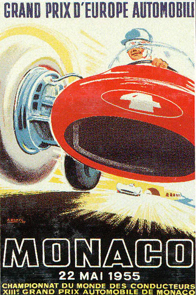 1955-05-22 | Grand Prix De Monaco | Monte Carlo | Formula 1 Event Artworks | formula 1 event artwork | formula 1 programme cover | formula 1 poster | carsten riede