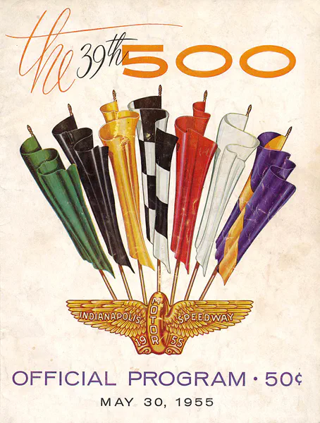 1955-05-30 | Indianapolis 500 | Indianapolis | Formula 1 Event Artworks | formula 1 event artwork | formula 1 programme cover | formula 1 poster | carsten riede