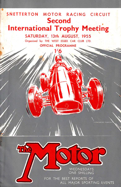 1955-08-13 | Redex Trophy | Snetterton | Formula 1 Event Artworks | formula 1 event artwork | formula 1 programme cover | formula 1 poster | carsten riede