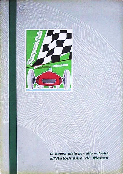 1955-09-11 | Gran Premio D`Italia | Monza | Formula 1 Event Artworks | formula 1 event artwork | formula 1 programme cover | formula 1 poster | carsten riede