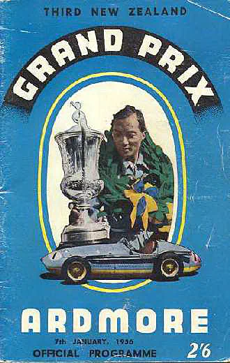 1956-01-07 | New Zealand Grand Prix | Ardmore | Formula 1 Event Artworks | formula 1 event artwork | formula 1 programme cover | formula 1 poster | carsten riede