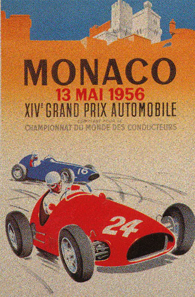 1956-05-13 | Grand Prix De Monaco | Monte Carlo | Formula 1 Event Artworks | formula 1 event artwork | formula 1 programme cover | formula 1 poster | carsten riede