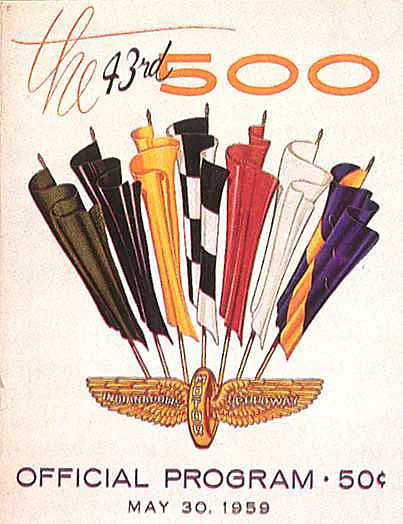 1959-05-30 | Indianapolis 500 | Indianapolis | Formula 1 Event Artworks | formula 1 event artwork | formula 1 programme cover | formula 1 poster | carsten riede