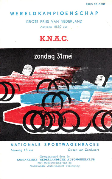 1959-05-31 | Grote Prijs Van Nederland | Zandvoort | Formula 1 Event Artworks | formula 1 event artwork | formula 1 programme cover | formula 1 poster | carsten riede