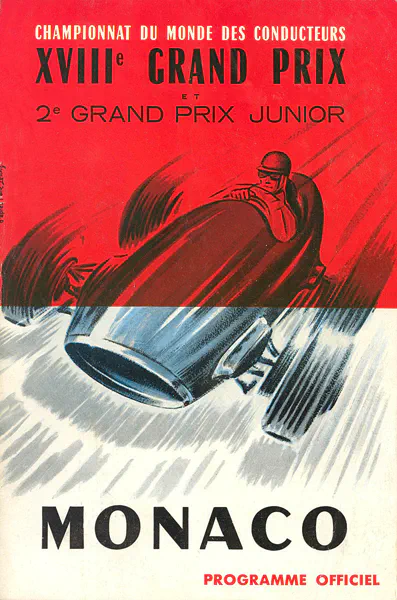 1960-05-29 | Grand Prix De Monaco | Monte Carlo | Formula 1 Event Artworks | formula 1 event artwork | formula 1 programme cover | formula 1 poster | carsten riede