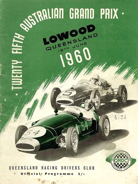 1960-06-12 | Australian Grand Prix | Lowood | Formula 1 Event Artworks | formula 1 event artwork | formula 1 programme cover | formula 1 poster | carsten riede