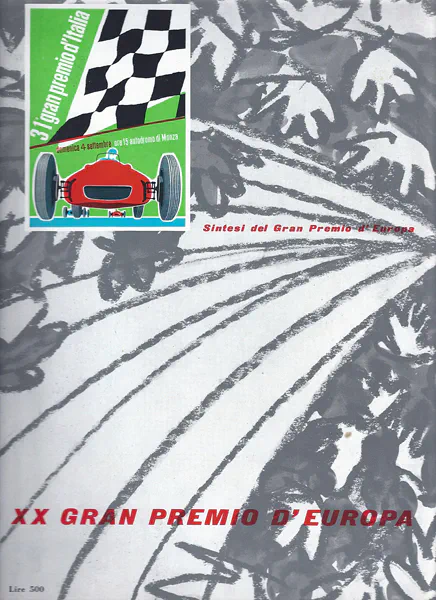 1960-09-04 | Gran Premio D`Italia | Monza | Formula 1 Event Artworks | formula 1 event artwork | formula 1 programme cover | formula 1 poster | carsten riede