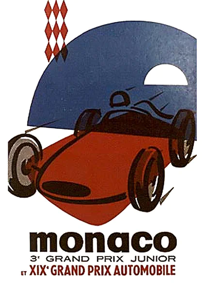 1961-05-14 | Grand Prix De Monaco | Monte Carlo | Formula 1 Event Artworks | formula 1 event artwork | formula 1 programme cover | formula 1 poster | carsten riede