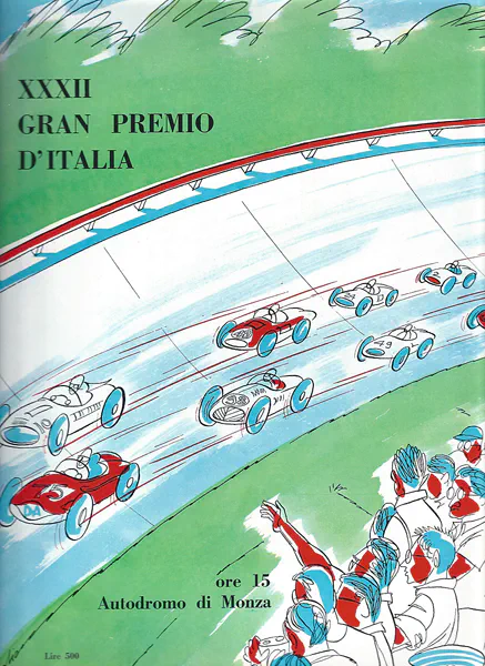 1961-09-10 | Gran Premio D`Italia | Monza | Formula 1 Event Artworks | formula 1 event artwork | formula 1 programme cover | formula 1 poster | carsten riede