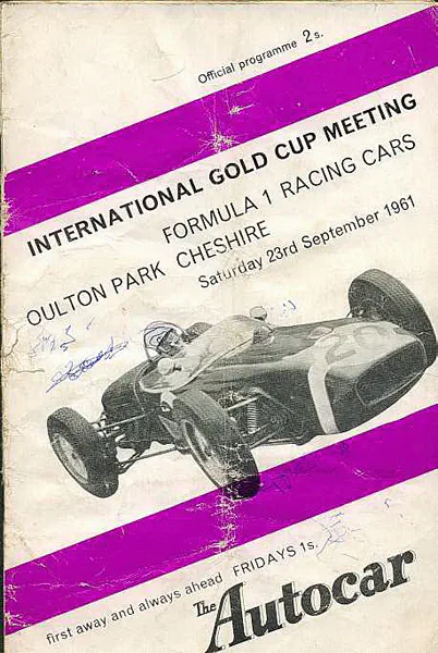 1961-09-23 | International Gold Cup | Oulton Park | Formula 1 Event Artworks | formula 1 event artwork | formula 1 programme cover | formula 1 poster | carsten riede