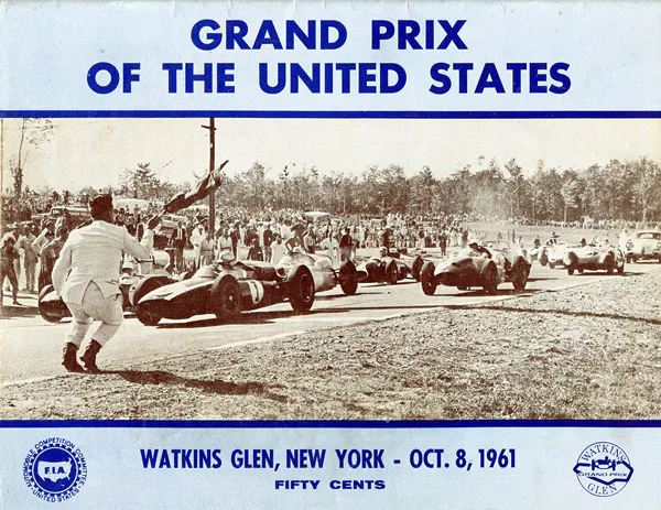 1961-10-08 | United States Grand Prix | Watkins Glen | Formula 1 Event Artworks | formula 1 event artwork | formula 1 programme cover | formula 1 poster | carsten riede