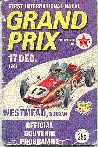 1961-12-17 | Natal Grand Prix | Westmead | Formula 1 Event Artworks | formula 1 event artwork | formula 1 programme cover | formula 1 poster | carsten riede