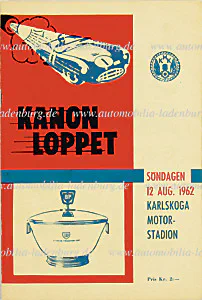 1962-08-12 | Kanonloppet | Karlskoga | Formula 1 Event Artworks | formula 1 event artwork | formula 1 programme cover | formula 1 poster | carsten riede