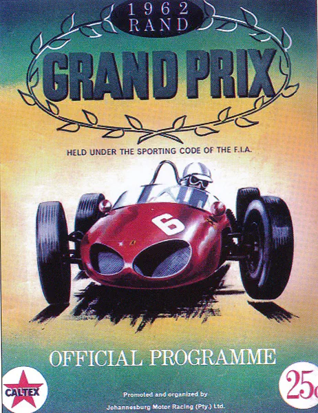 1962-12-15 | Rand Grand Prix | Kyalami | Formula 1 Event Artworks | formula 1 event artwork | formula 1 programme cover | formula 1 poster | carsten riede