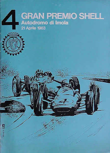 1963-04-21 | Gran Premio Citta Di Imola | Imola | Formula 1 Event Artworks | formula 1 event artwork | formula 1 programme cover | formula 1 poster | carsten riede