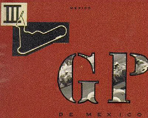 1964-10-25 | Gran Premio De Mexico | Mexico | Formula 1 Event Artworks | formula 1 event artwork | formula 1 programme cover | formula 1 poster | carsten riede