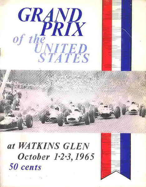 1965-10-03 | United States Grand Prix | Watkins Glen | Formula 1 Event Artworks | formula 1 event artwork | formula 1 programme cover | formula 1 poster | carsten riede